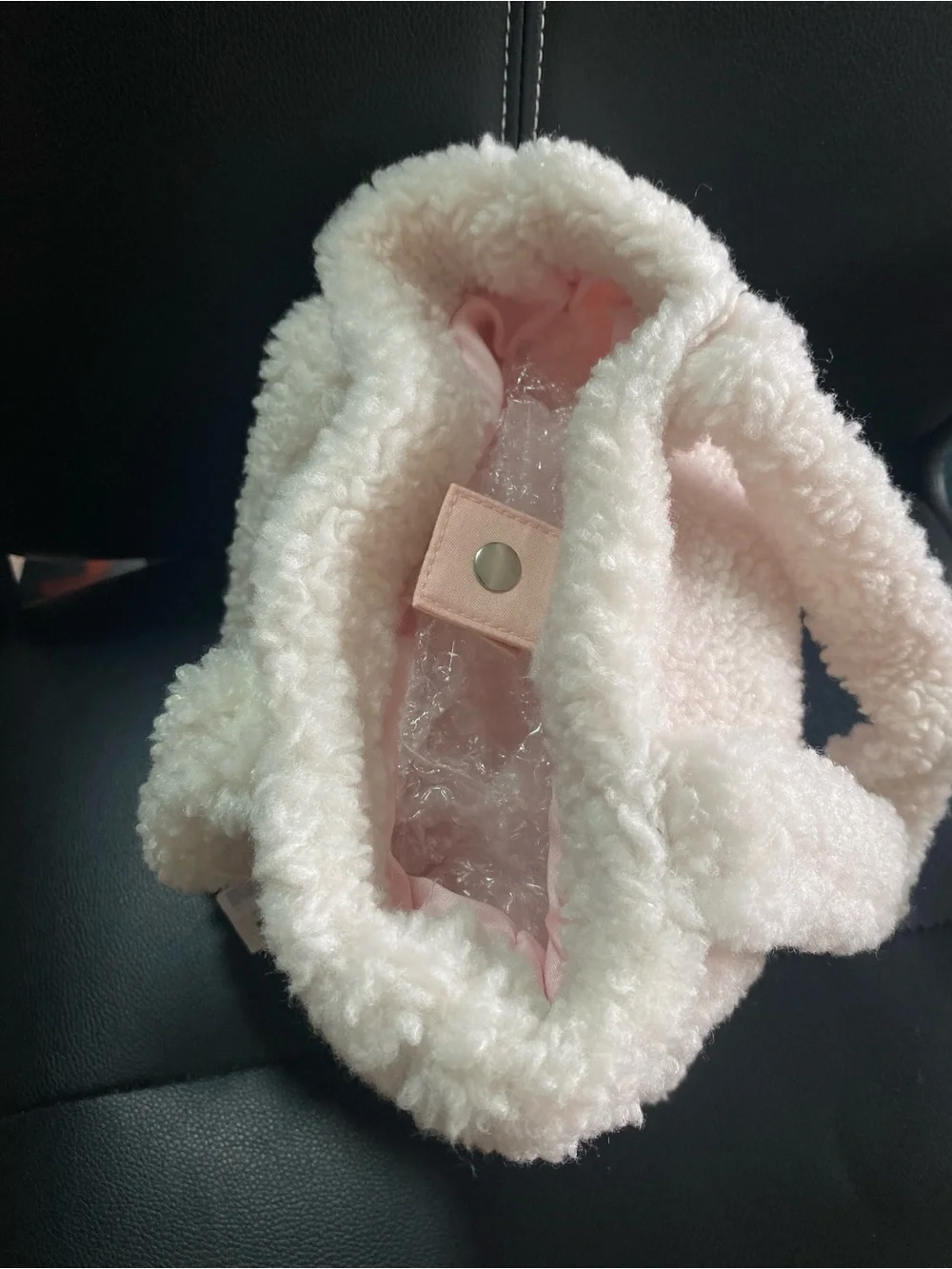 NWT🎉 Primark Plush Heart Tote Bag for Kids - Pink